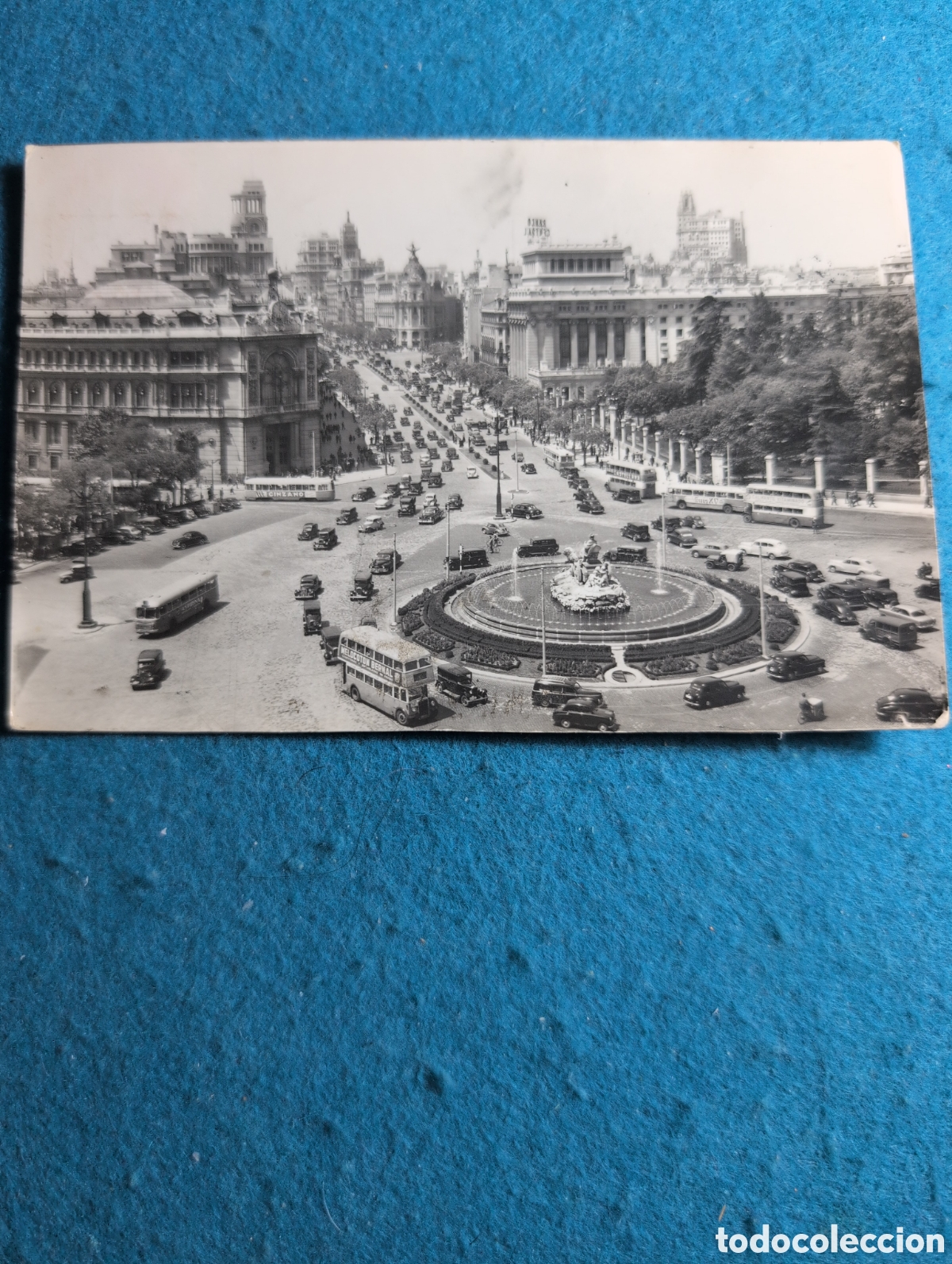 Postales: Madrid plaza de Cibeles, blanco y negro