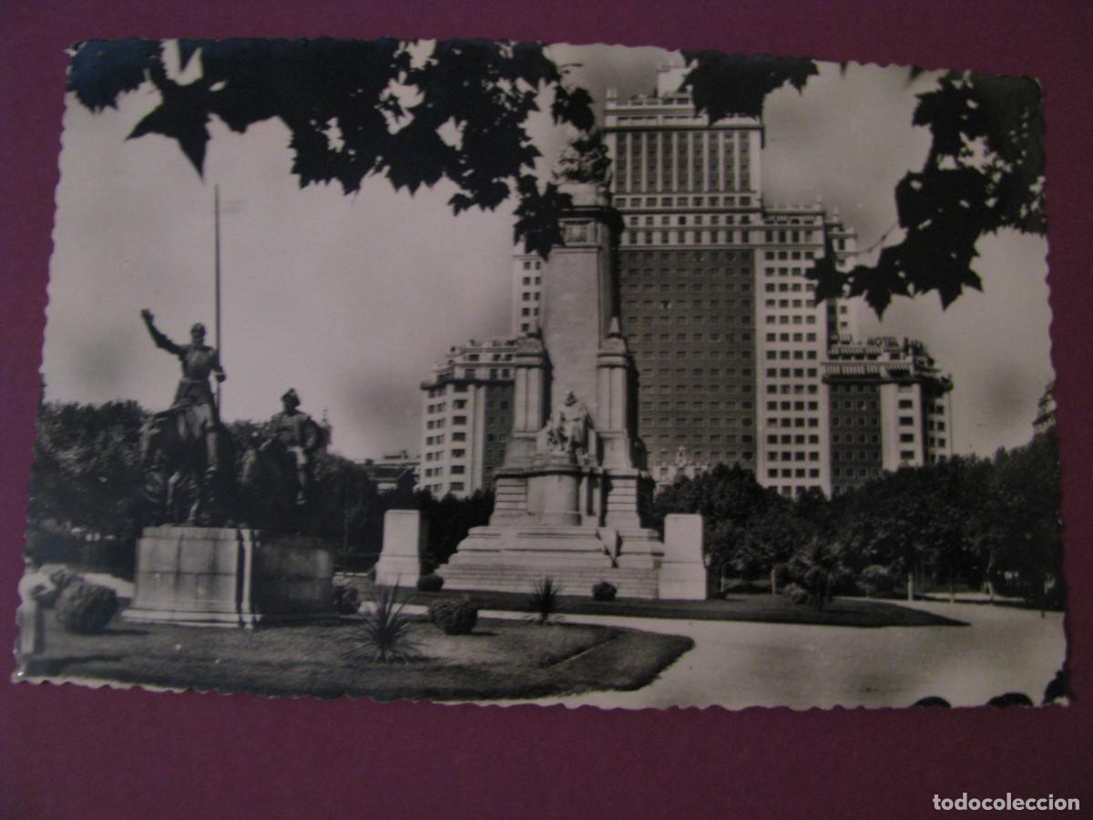 Postales: POSTAL FOTOGRAFICA DE MADRID. PLAZA DE ESPA&Ntilde;A. HELIOTIPIA ARTISTICA. CIRCULADA