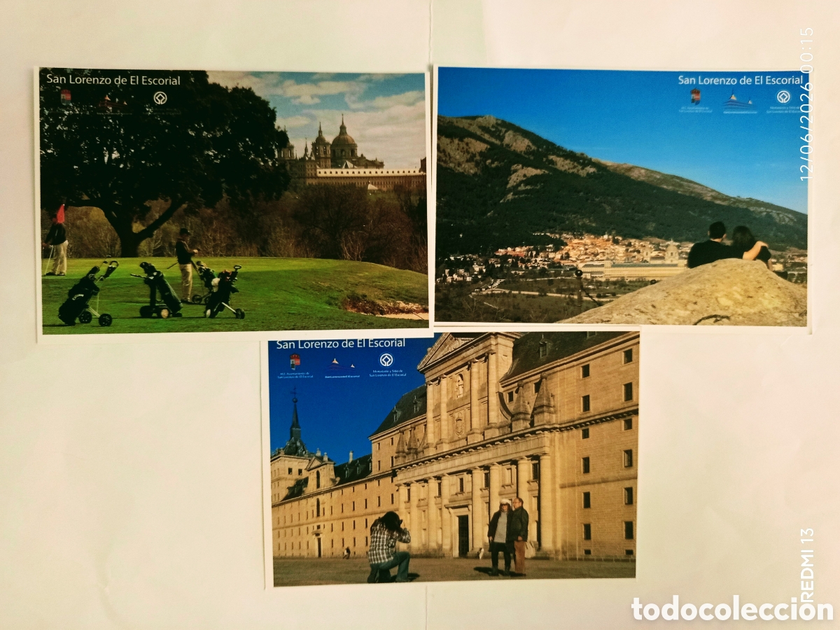Postales: SAN LORENZO DE EL ESCORIAL. 3 FOTOS