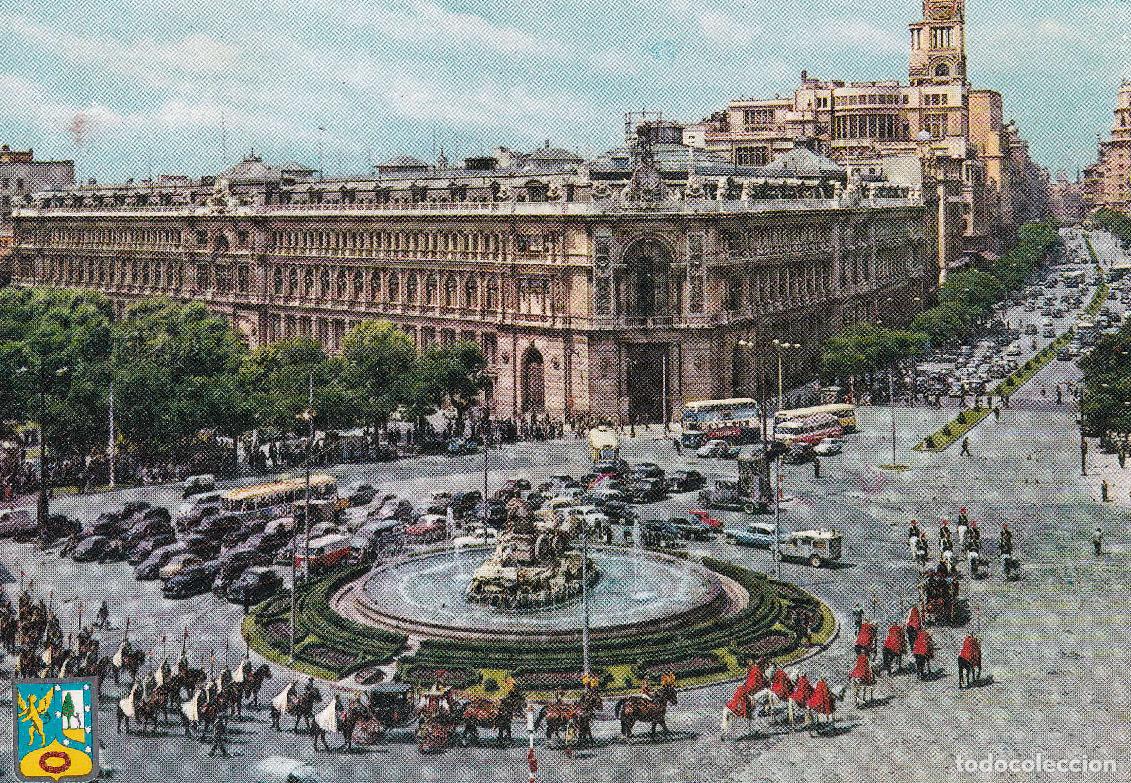 Postales: MADRID - 14. CIBELES Y CALLE ALCAL&Aacute;