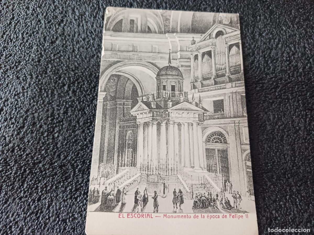 Postales: el escorial, monumento de la epoca de felipe II, fotpia. casta&ntilde;eira alvarez y levenfeld