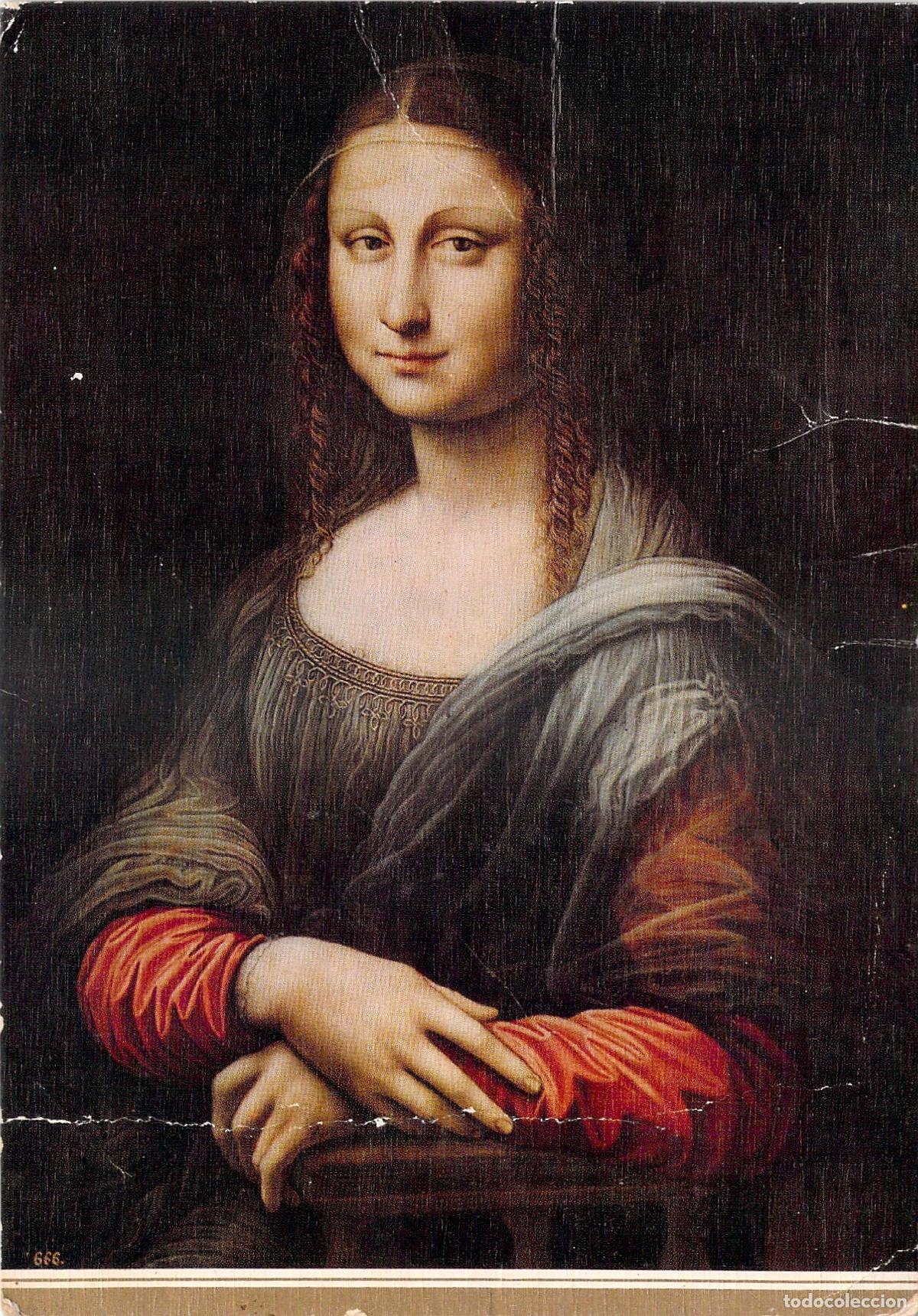 Postales: Postal Museo del Prado Interpretaci&oacute;n de La Gioconda