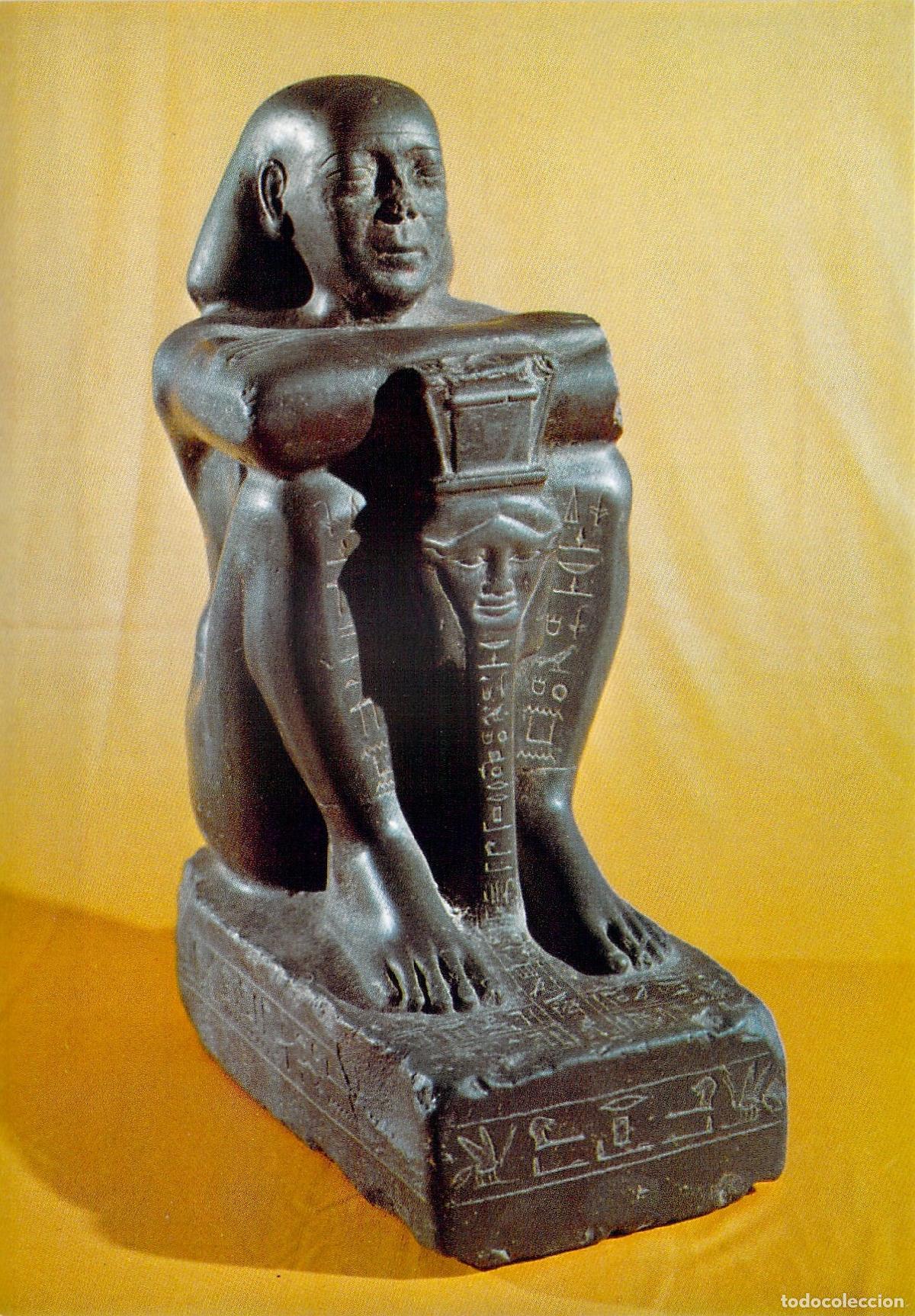 Postales: Postal Museo Arqueol&oacute;gico Nacional Madrid Estatua Harsomtus-Em-Hat