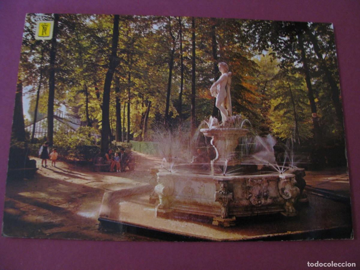 Postales: POSTAL DE ARANJUEZ. JARDIN DE LA ISLA. FUENTE DE APOLO. ESCUDO DE ORO.