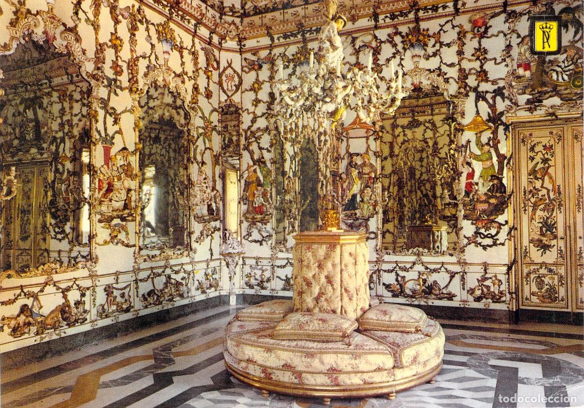 Postales: Postal Palacio Real de Aranjuez Sal&oacute;n de Porcelana