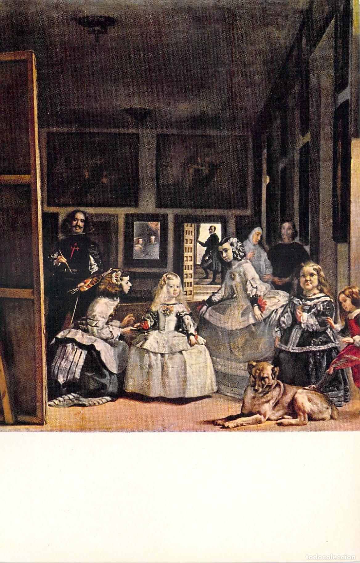 Postales: Postal de Arte Museo del Prado Las Meninas de Vel&aacute;zquez Madrid