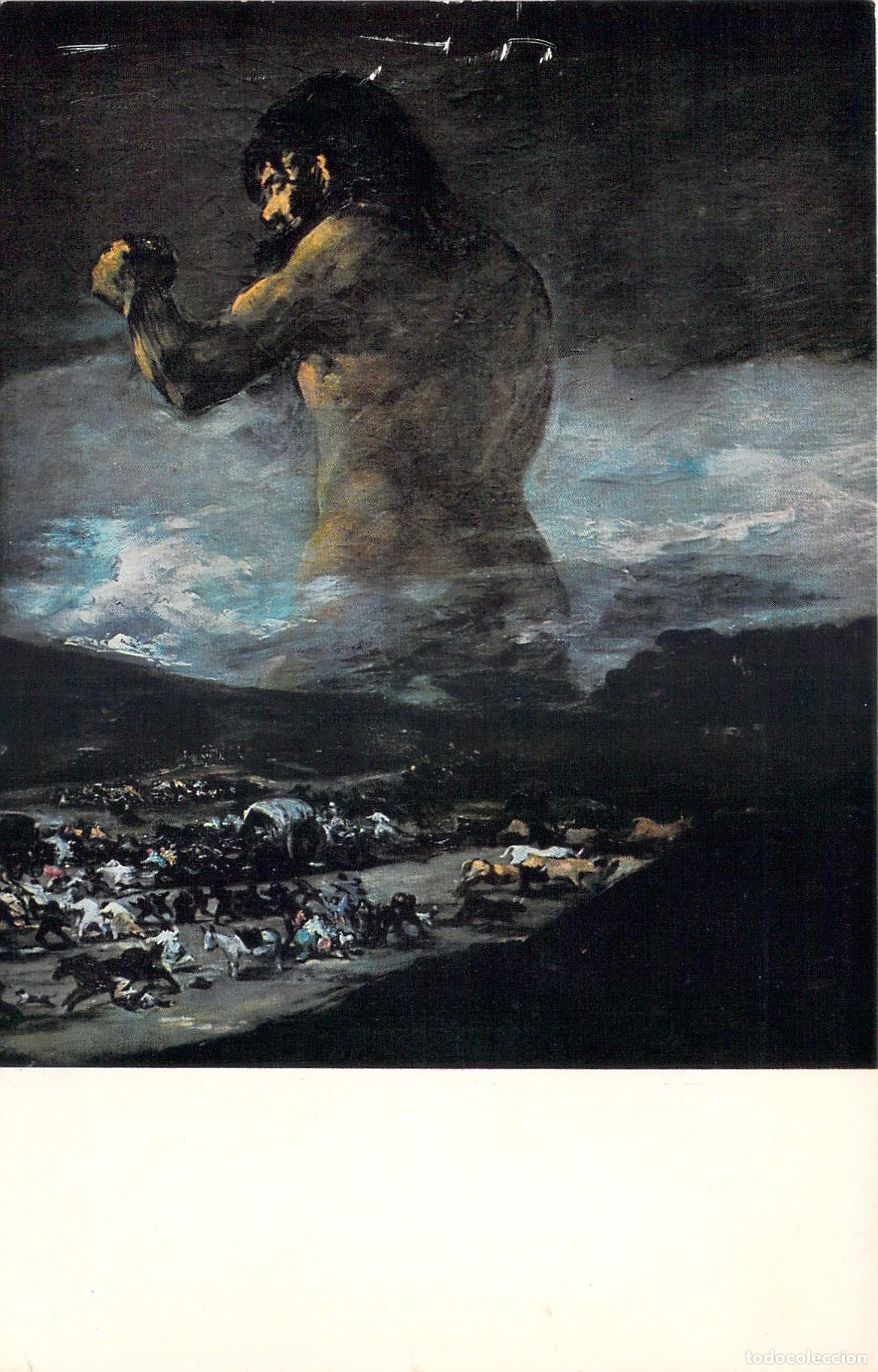 Postales: Postal de Arte Museo del Prado El Coloso de Francisco de Goya