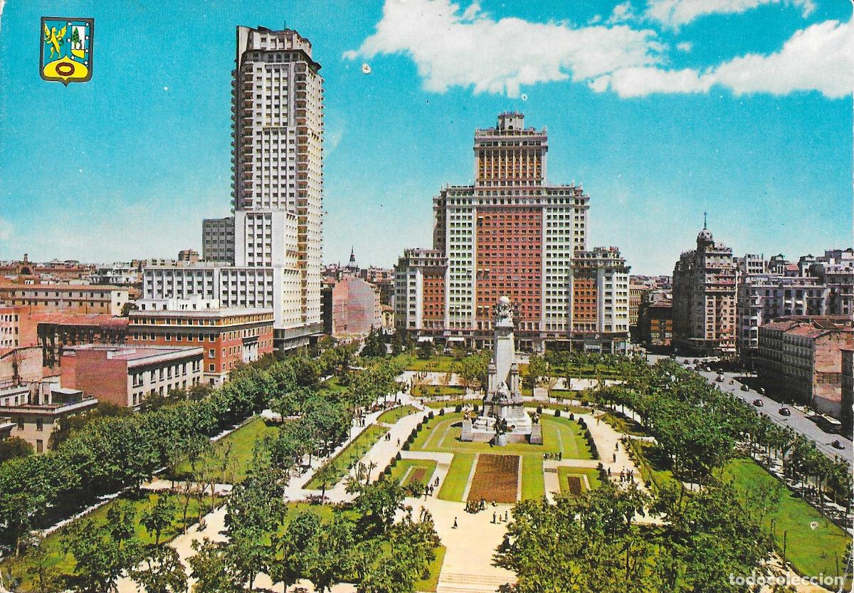 Postales: [POSTAL] Plaza Espa&ntilde;a. Madrid (circulada)