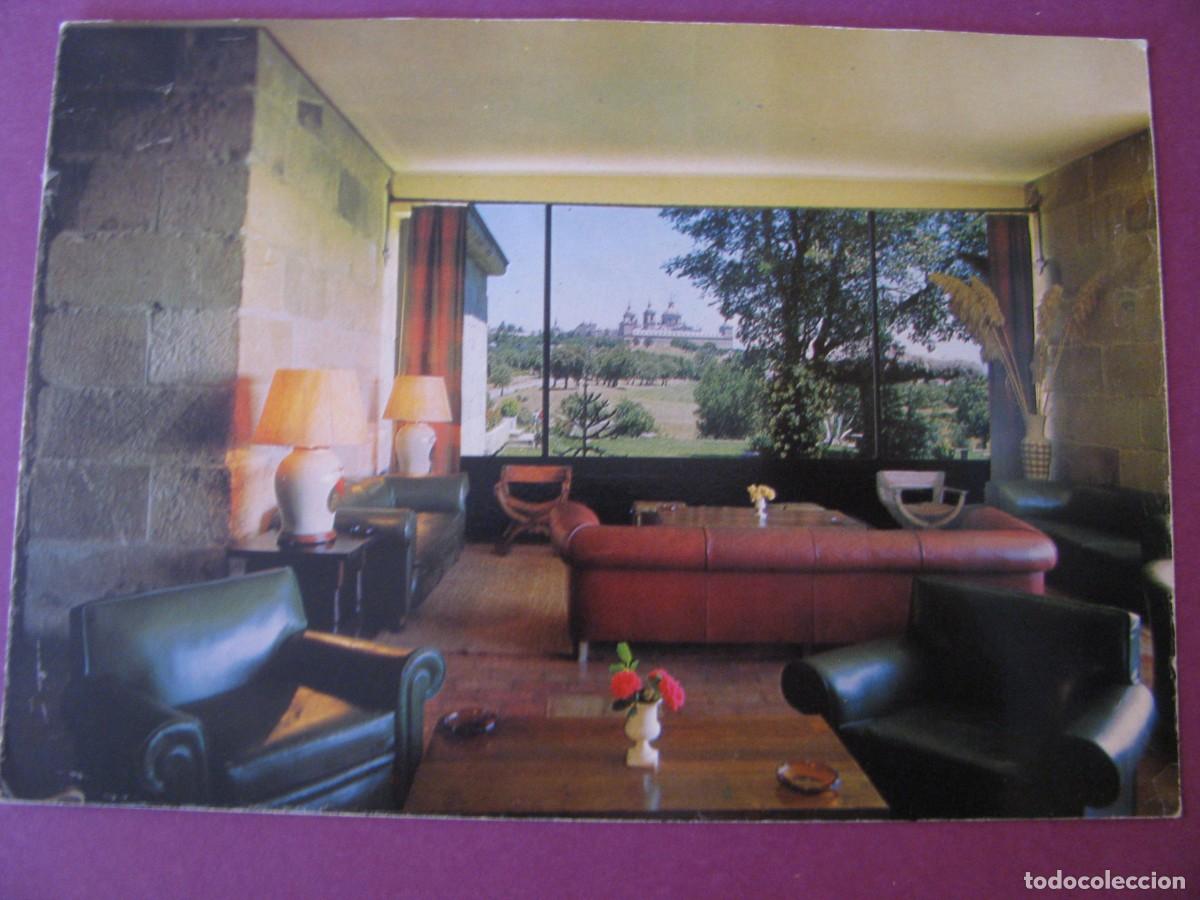 Postales: POSTAL DE EL ESCORIAL. INTERIOR DEL CHALET HERRERIA. CLUB DE GOLF. ESCRITA