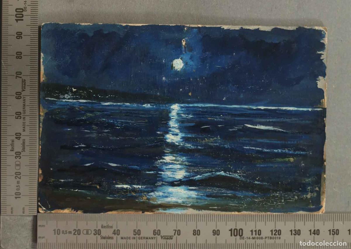 Postales: POSTAL. PINTADA A MANO. VISTA MAR LUNA. HACIA 1900
