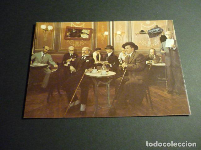 Postales: MADRID MUSEO DE CERA TERTULIA LITERARIA