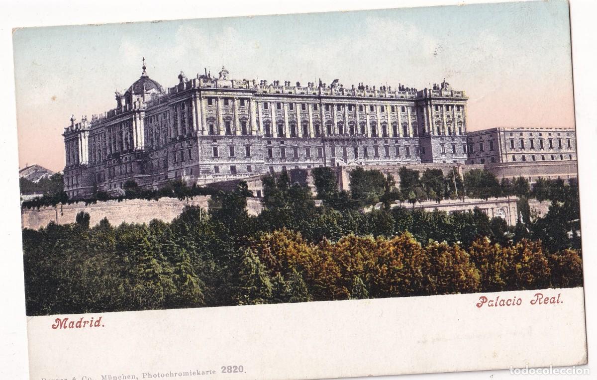 Postales: Madrid. Palacio Real. Purger 2820 Reverso sin dividir. Sin circular.