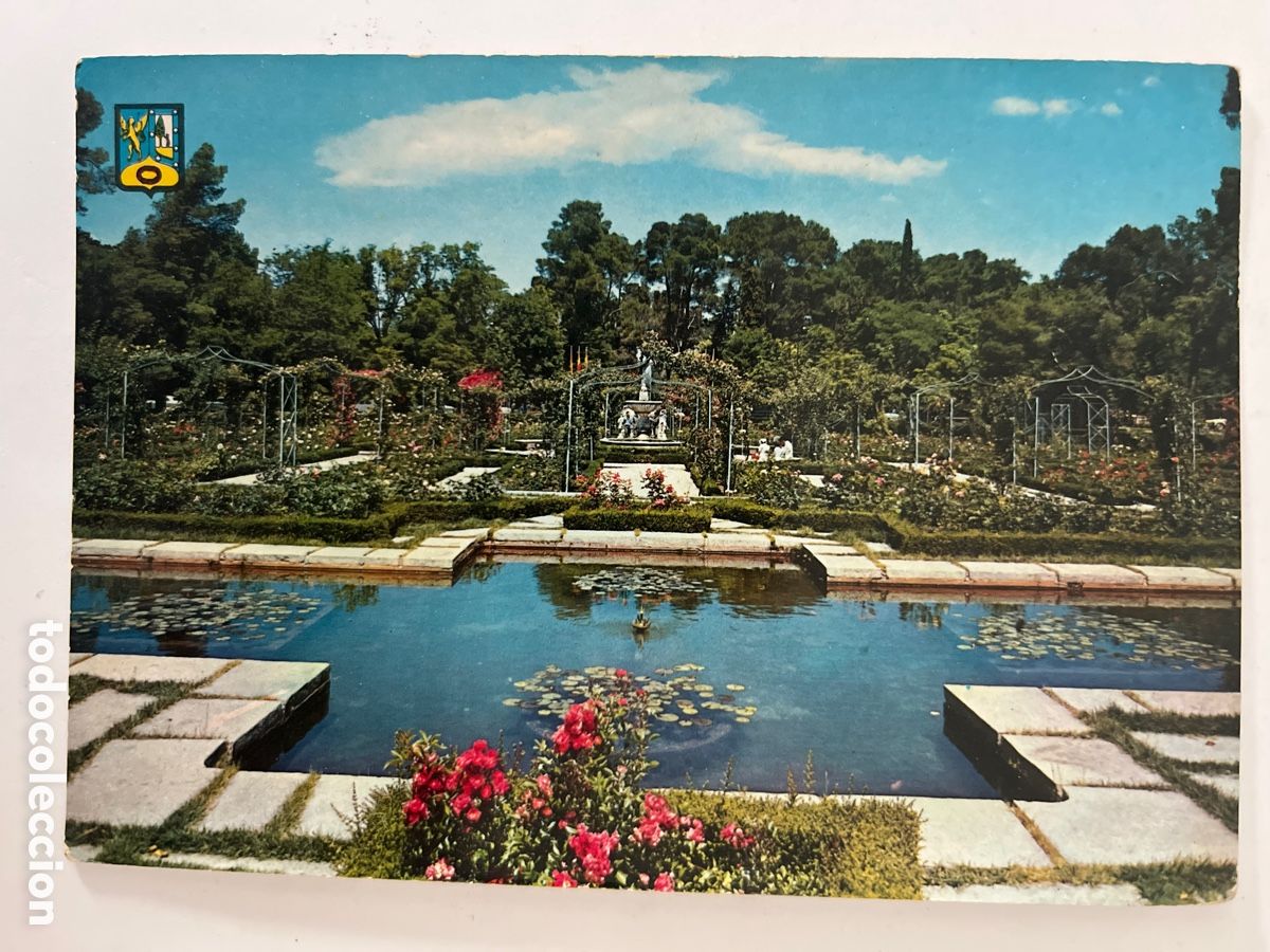 Postales: POSTAL. Madrid. Parque del retiro. La Rosaleda.