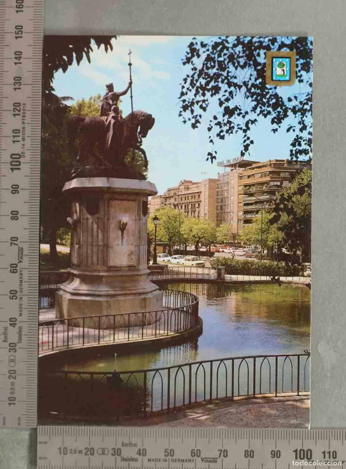 Postales: POSTAL. Monumento a Isabel la Cat&oacute;lica - Madrid - Paseo de la Castellana