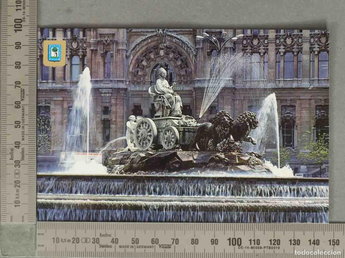 Postales: POSTAL. Madrid Fuente de Cibeles - Escudo de Oro MADRID