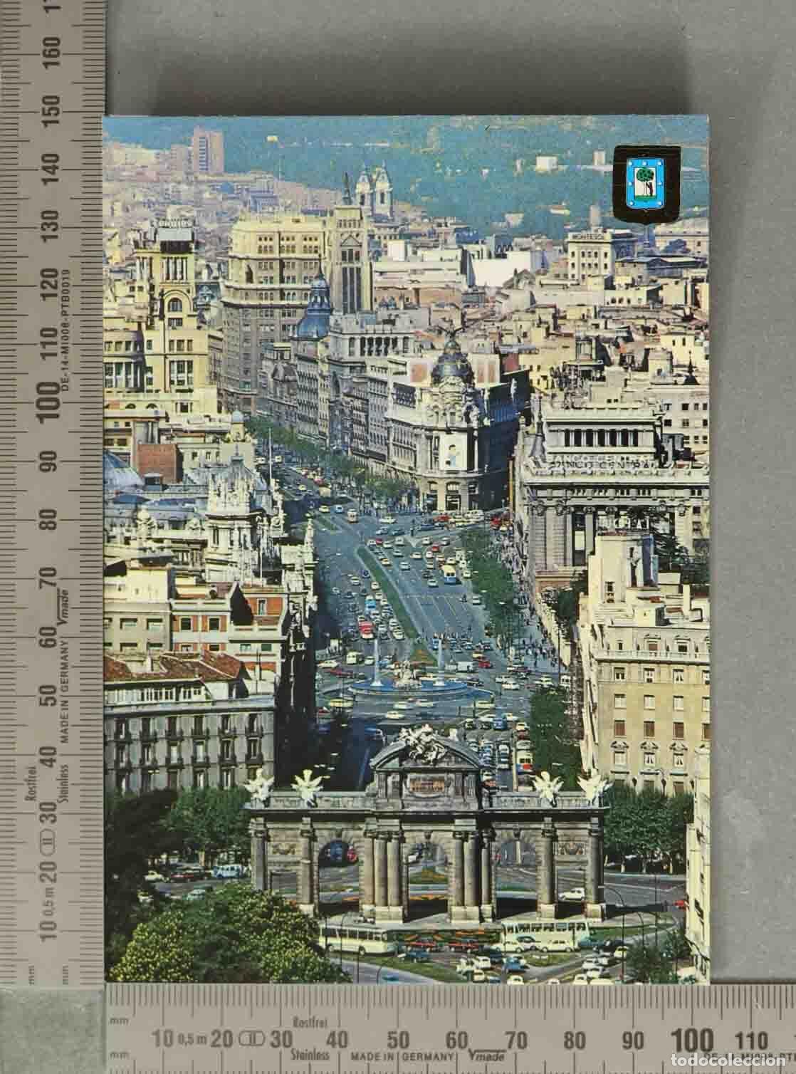 Postales: POSTAL. Madrid Calle de Alcal&aacute; Puerta de Alcal&aacute; Metr&oacute;polis Cibeles