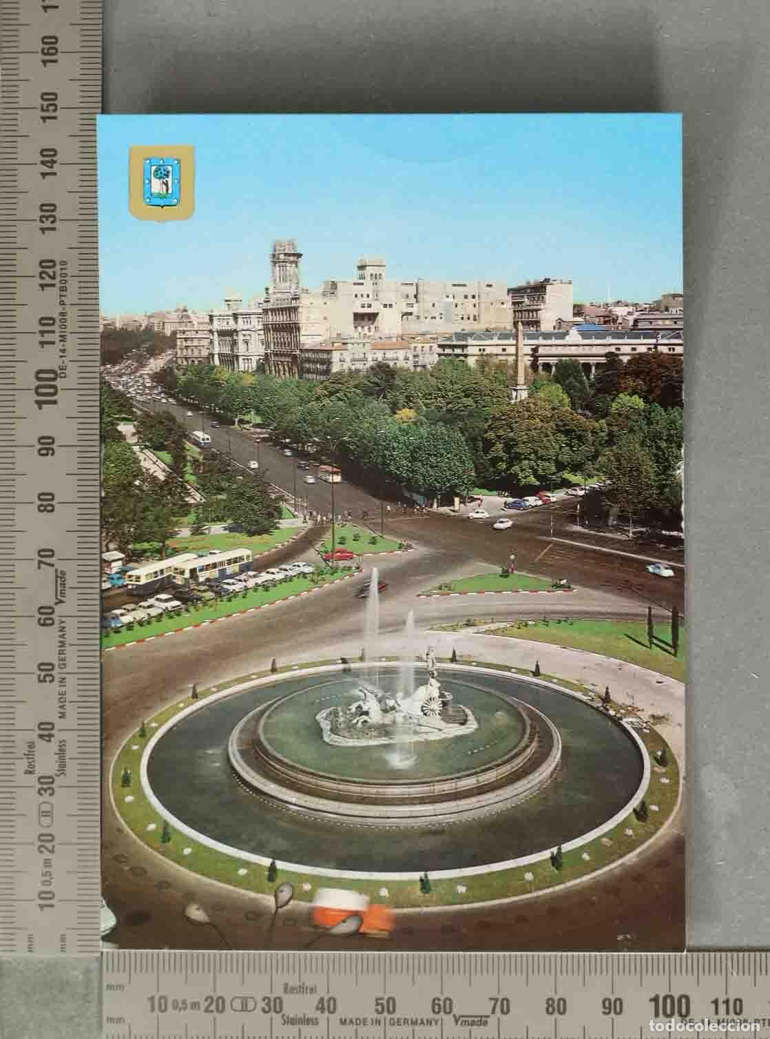 Postales: POSTAL. Postal Madrid Fuente de Neptuno y Paseo del Prado -