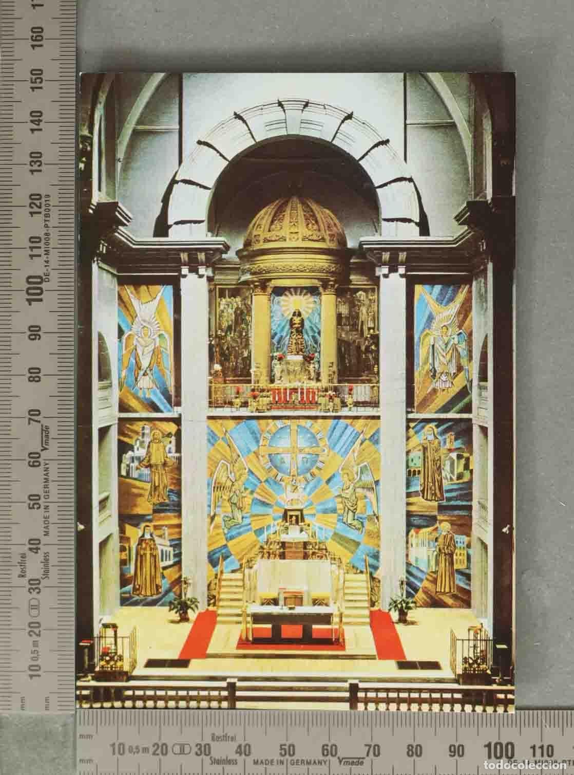 Postales: POSTAL. Mosaico del Altar Mayor de la Bas&iacute;lica de Jes&uacute;s de Medinaceli - Santiago Padr&oacute;s MADRID
