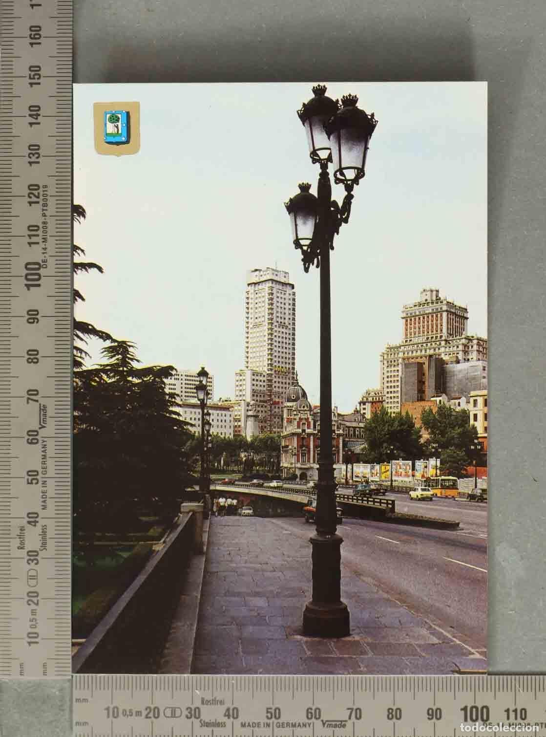 Postales: POSTAL. Torre de Madrid - Edificio Espa&ntilde;a - Plaza de Espa&ntilde;a Madrid