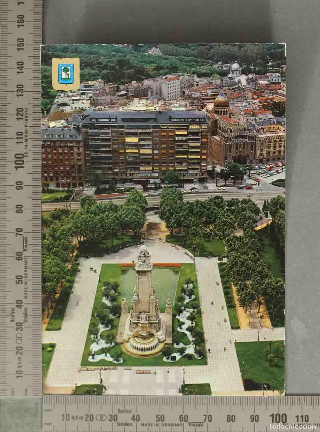 Postales: POSTAL. Madrid - Monumento a Cervantes - Plaza de Espa&ntilde;a MADRID