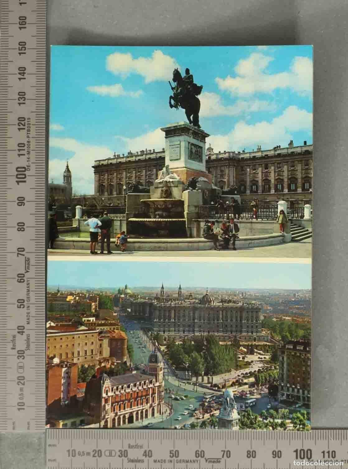 Postales: POSTAL. Madrid Plaza de Oriente Monumento Felipe IV Palacio Real -