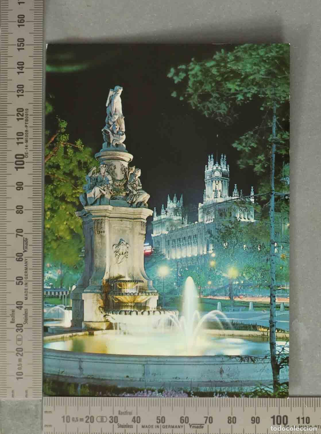 Postales: POSTAL. Madrid Sal&oacute;n del Prado Fuente de las Conchas