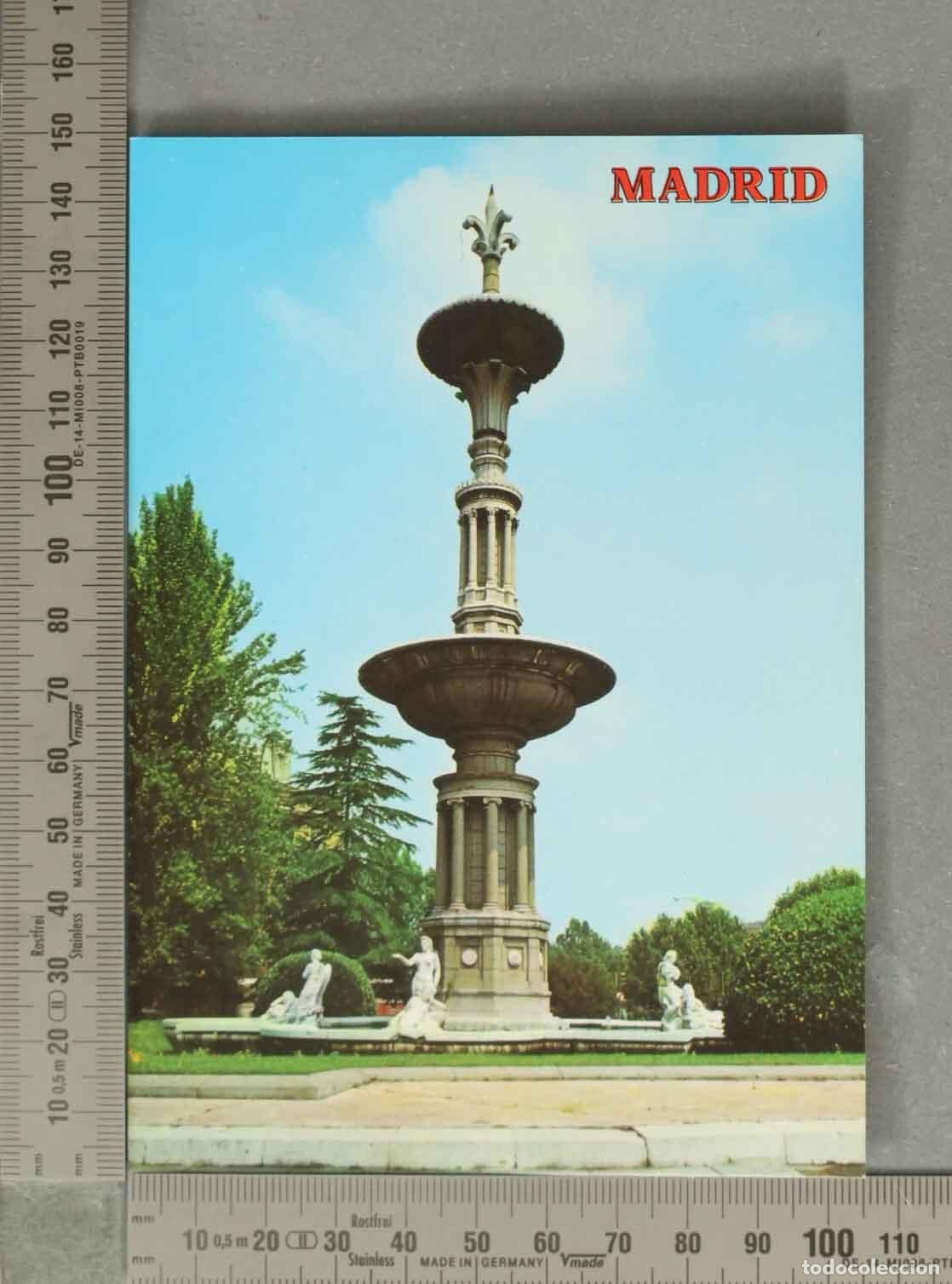 Postales: POSTAL. Fuente de la Glorieta Ramiro Ledesma MADRID