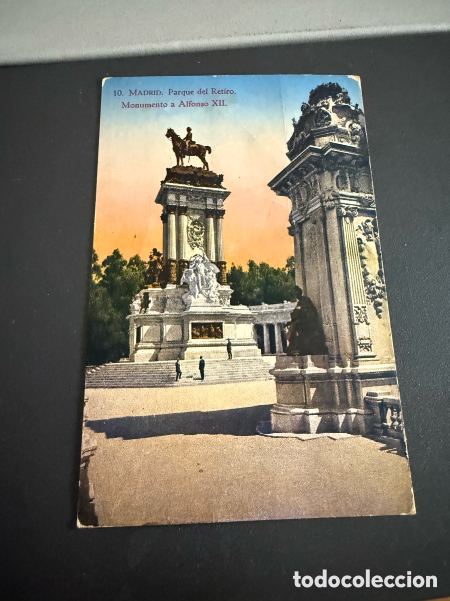 Postales: Postal. MADRID. Parque del Retiro. Monumento a Alfonso XII. Grafos
