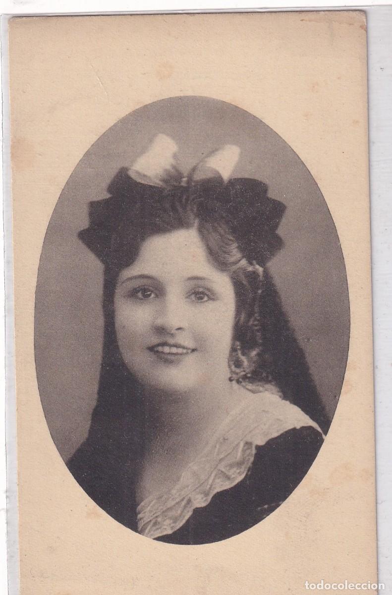 Postales: Teatro Lara. Madrid. La Maja, Carmen Diaz. Tarjet&oacute;n 15 x 8,50 cm