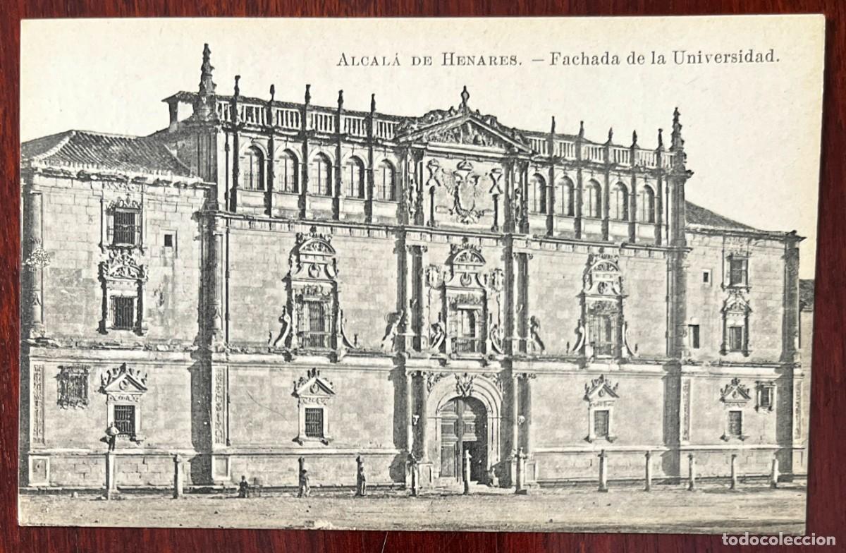 Postales: ALCALA DE HENARES, FACHADA DE LA UNIVERSIDAD, LACOSTE, COLECCION ESPA&Ntilde;A MONUMENTAL E HISTORICA SERIE