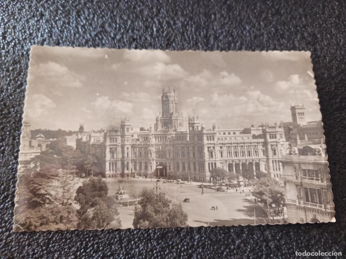 Postales: 50 MADRID. PLAZA DE LA CIBELES Y PALACIO DE COMUNICACIONES, ed. garrabella, escrita 1953