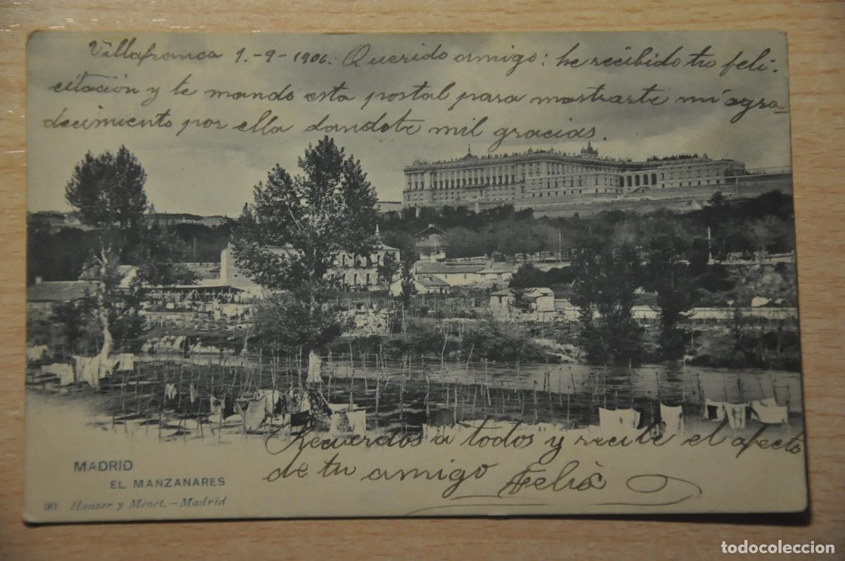 Postales: postal madrid, el manzanares, hauser y menet 90