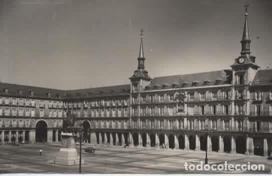 Postales: MADRID ESCRITA PLAZA MAYOR