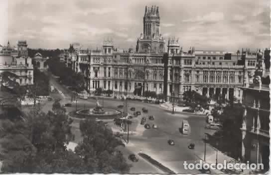 Postales: MADRID ESCRITA CIBELES Y CASA DE CORREOS