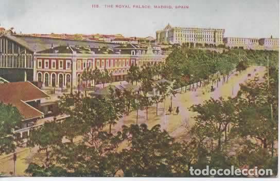 Postales: MADRID SIN ESCRIBIR PALACIO REAL IMPRESA EN USA