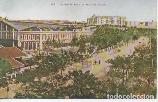 Postales: MADRID SIN ESCRIBIR PALACIO REAL IMPRESA EN USA