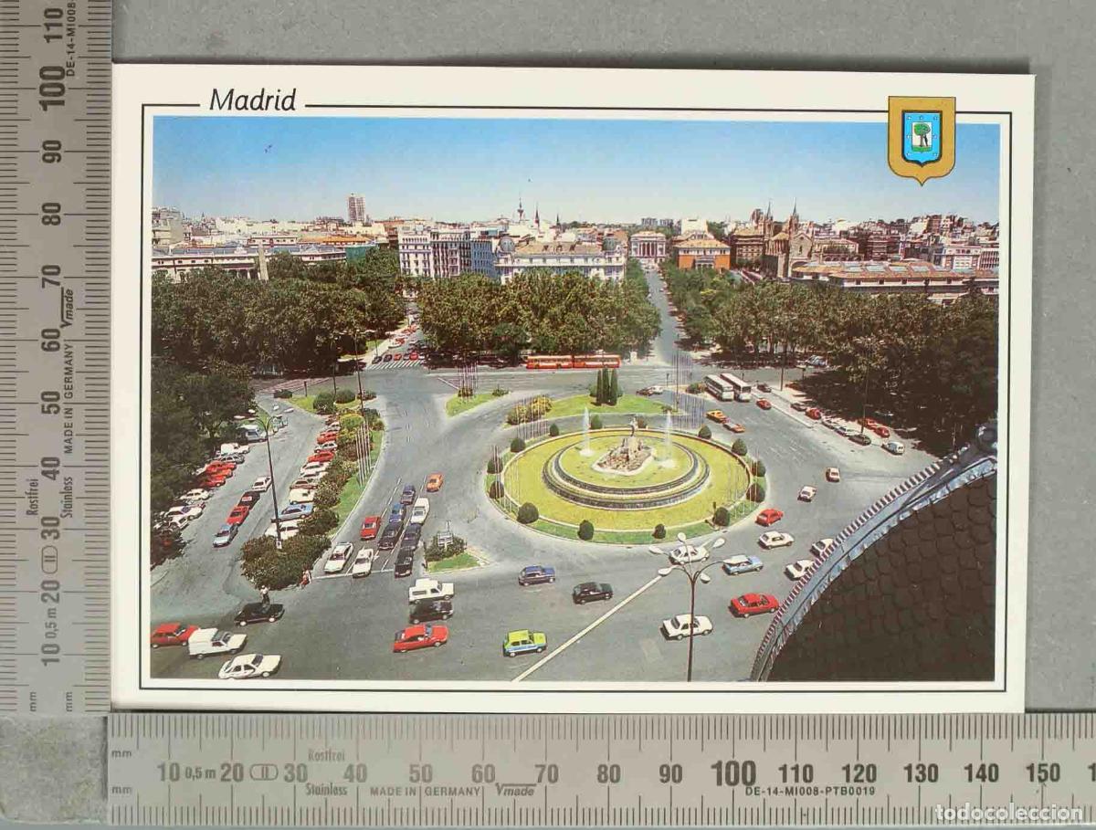 Cartoline: POSTAL. Madrid - Plaza de Cibeles - Paseo de Recoletos