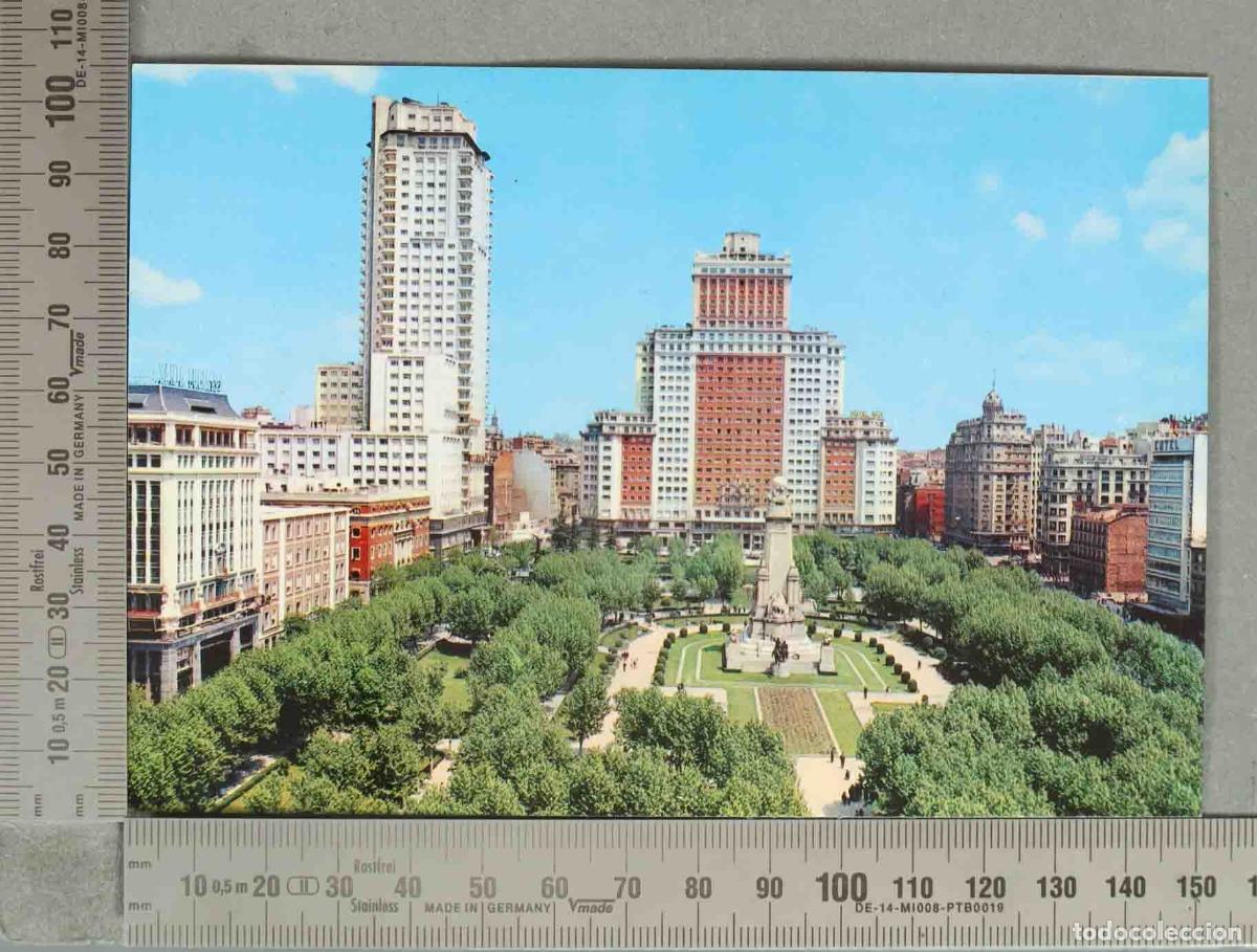 Postcards: POSTAL. Madrid - Plaza de Espa&ntilde;a, Torre de Madrid y Edificio Espa&ntilde;a