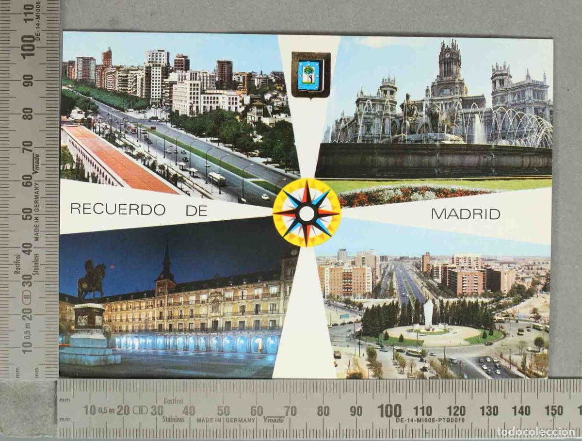 Postales: POSTAL. Avenida del General&iacute;simo / Plaza Mayor / Plaza Castilla / La Cibeles / Palacio Comunicaci&oacute;n