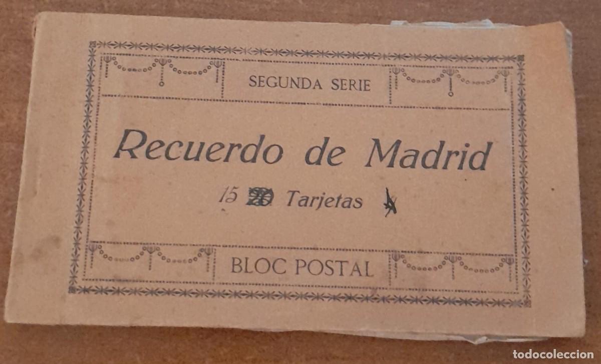 Postales: BLOC POSTAL CON 15 POSTALES RECUERDO DE MADRID SEGUNDA SERIE
