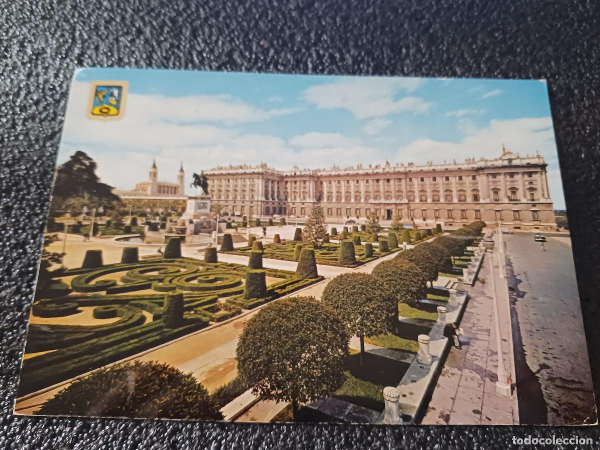 Postales: 100 madrid, palacio real, ed. dominguez, escrita