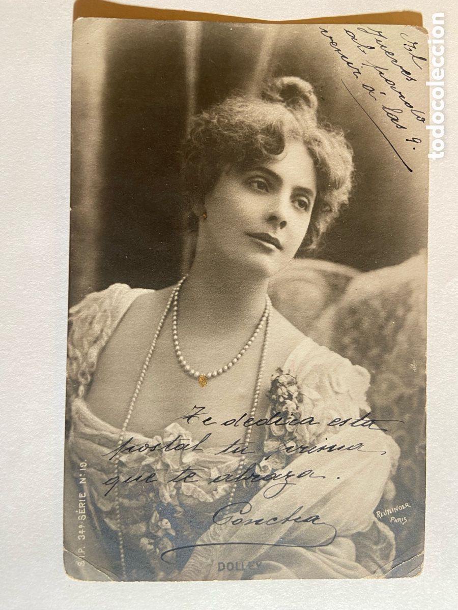 Postales: TARJETA POSTAL PRINCIPIOS SIGLO XX. SELLO 5 CTS ALFONSO XIII CADETE. CON DEDICATORIA
