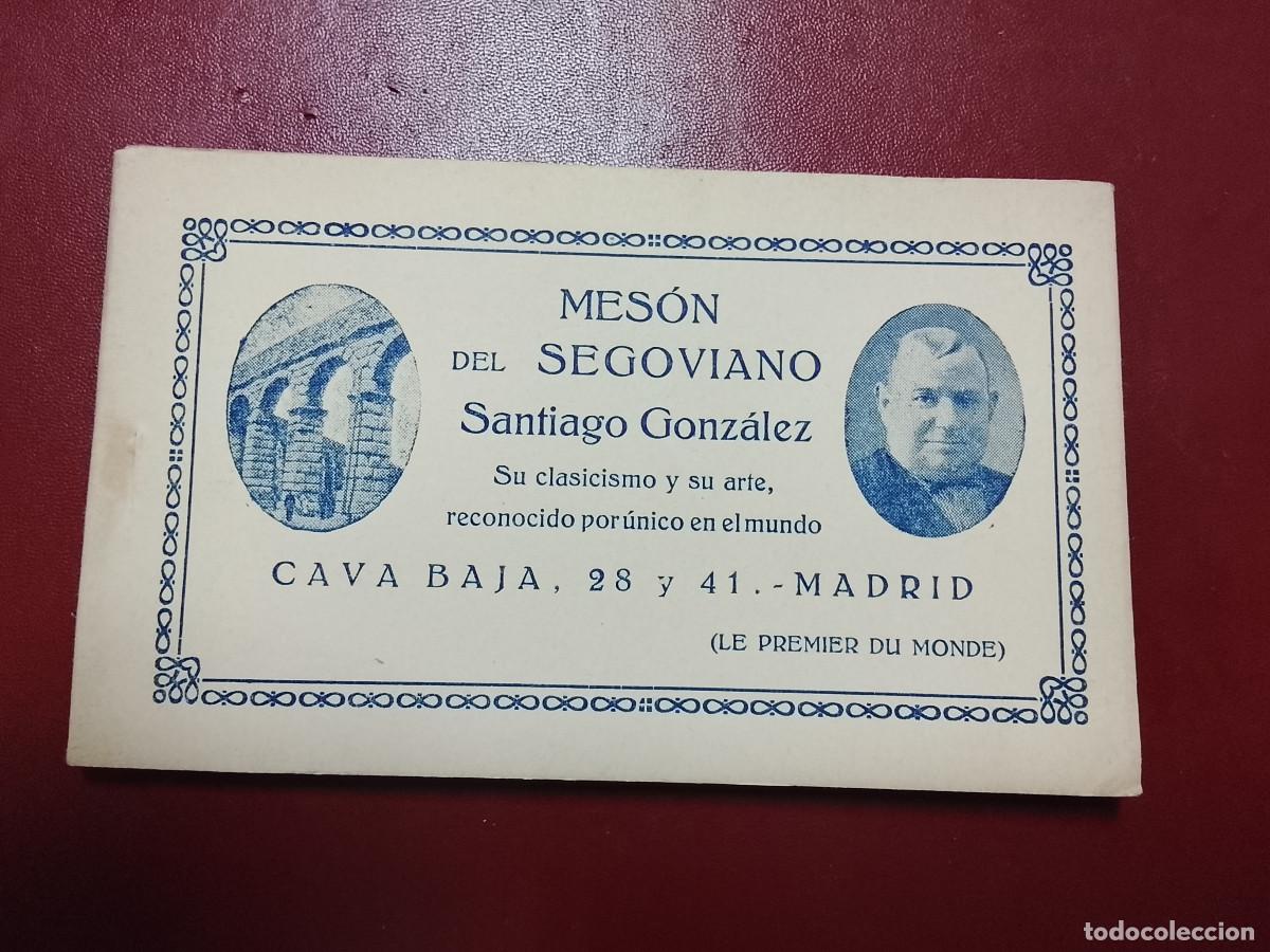 Postales: Mes&oacute;n del Segoviano Santiago Gonz&aacute;lez. Cuaderno con 15 postales con fotograf&iacute;as de Yllera