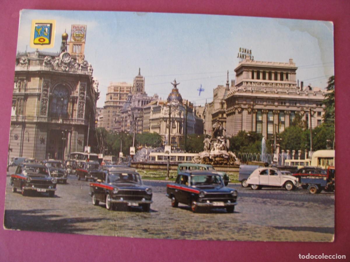 Postales: POSTAL DE MADRID. CIBELES Y EDIFICIO DEL FENIX. DOMINGUEZ 112. ESCRITA