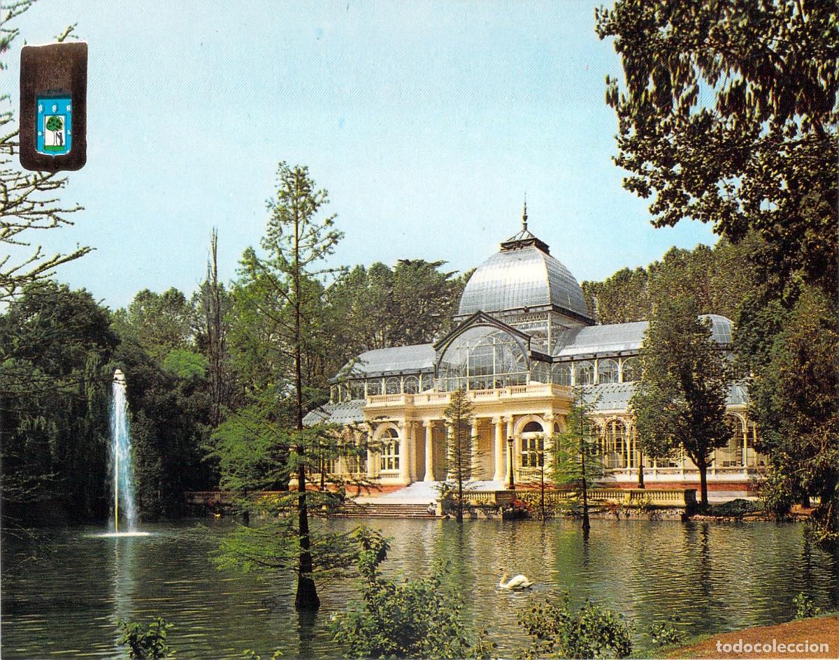 Postales: Postal Palacio de Cristal en el Parque del Retiro de Madrid
