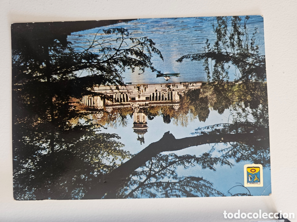 Postales: Postal de gran tama&ntilde;o G-26 Estanque del Retiro Madrid 1968 Escudo de Oro Dom&iacute;nguez