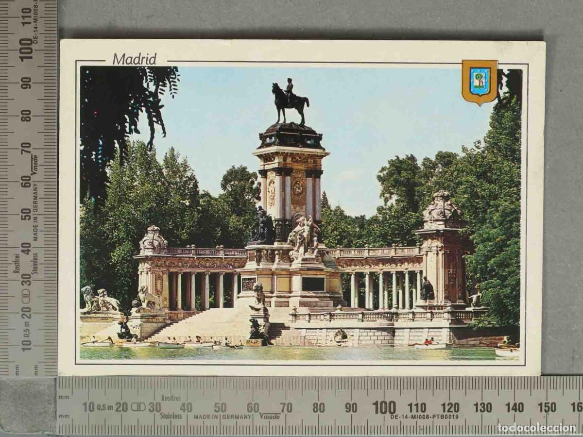 Postkarten: POSTAL. Madrid - Estanque del Retiro y Monumento a Alfonso XII