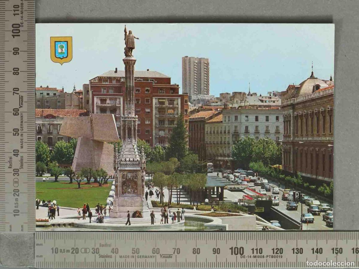Postkarten: POSTAL. Madrid - Monumento a Col&oacute;n