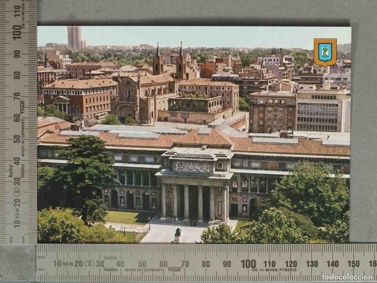 Postkarten: POSTAL. Madrid - Museo del Prado y San Jer&oacute;nimo el Real