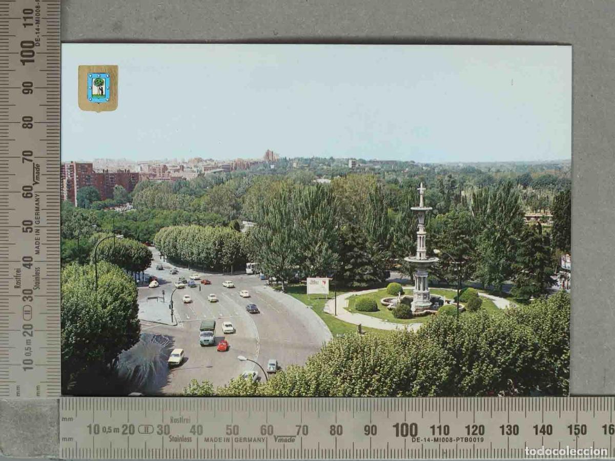 Postkarten: POSTAL. Glorieta Ramiro Ledesma Ramos - Madrid - Dom&iacute;nguez